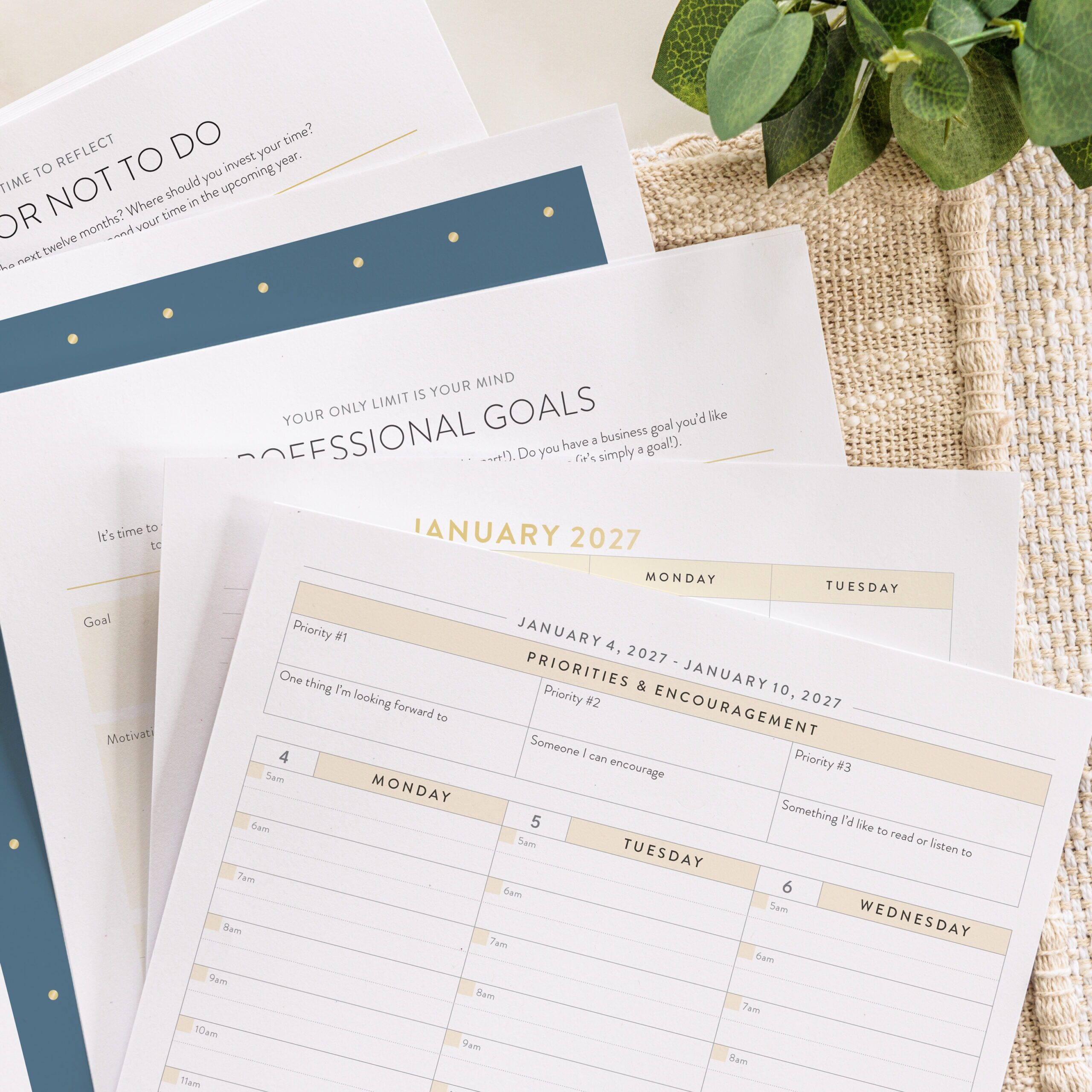 4 2027 workplanner fanned paper