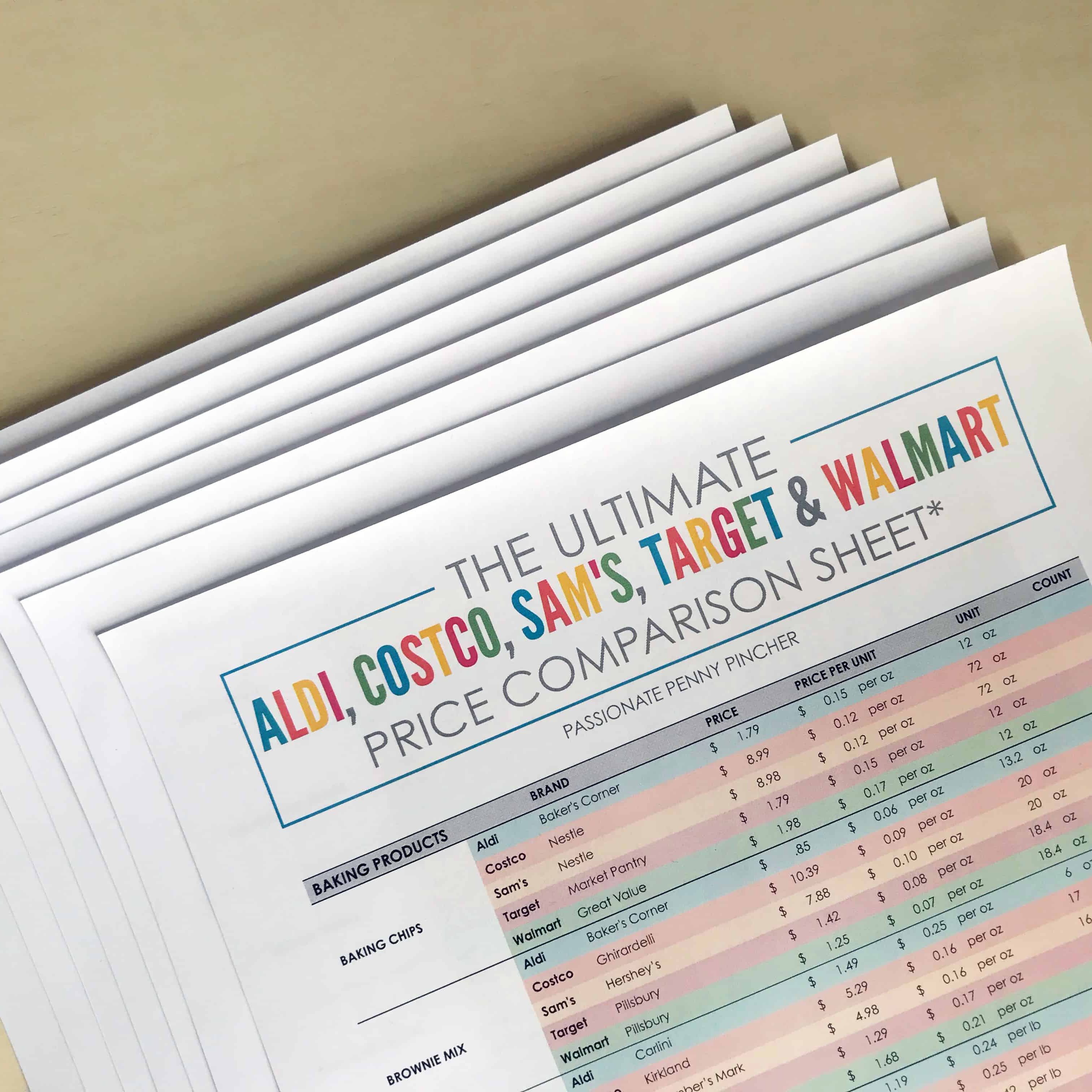 theultimatecomparisonsheet6pages